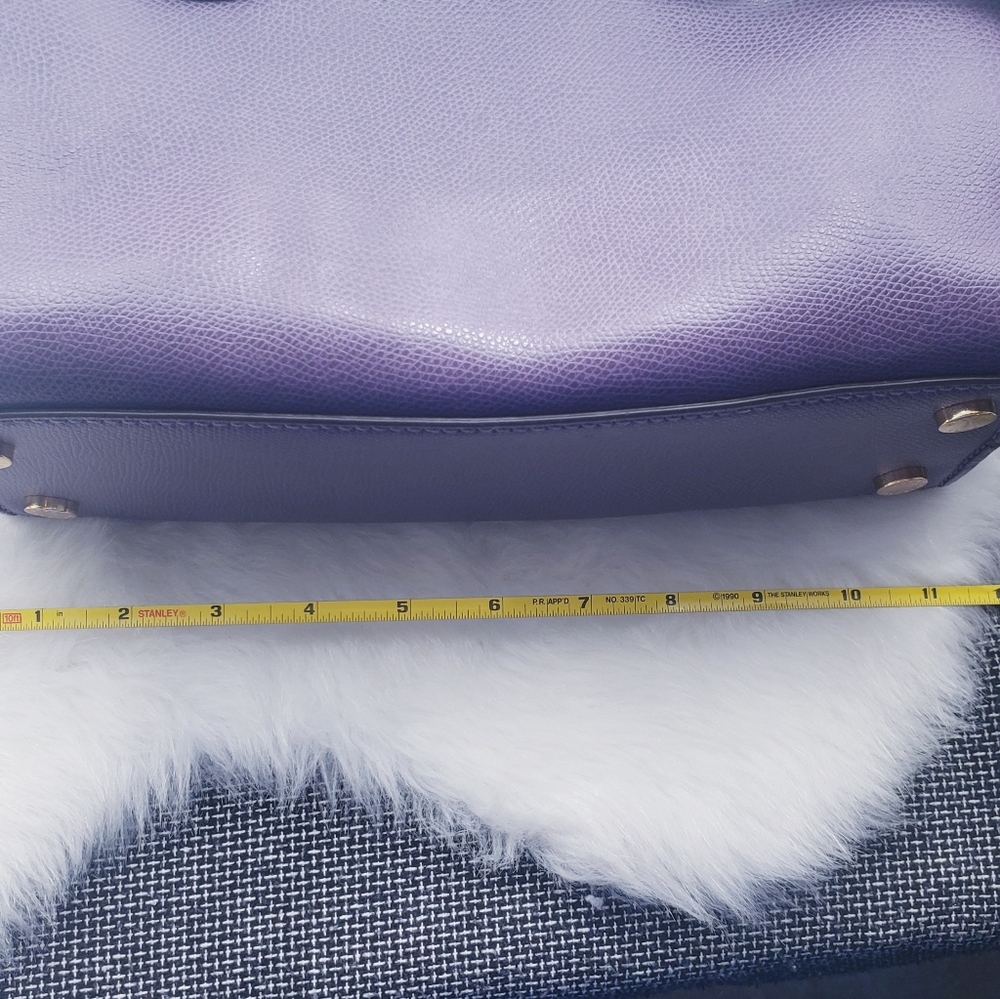 Michael Kors Purple Satchel Leather Bag - Picture 4 of 12